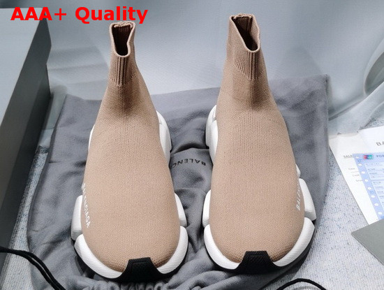 Balenciaga Speed 20 Sneaker in Beige Knit Replica