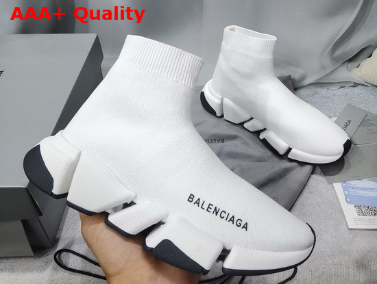 Balenciaga Speed 20 Sneaker in White Knit Replica