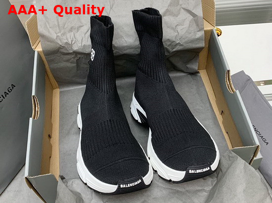 Balenciaga Speed 30 Sneaker in Black Recycled Knit Replica