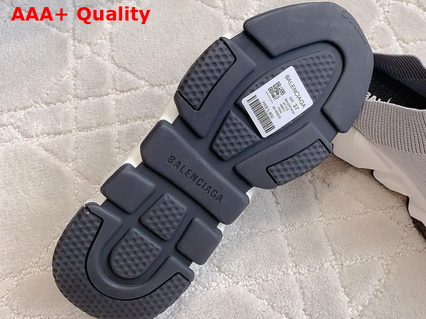 Balenciaga Speed Mule in Grey Recycled Knit Replica