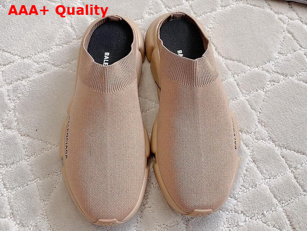 Balenciaga Speed Mule in Nude Recycled Knit Replica