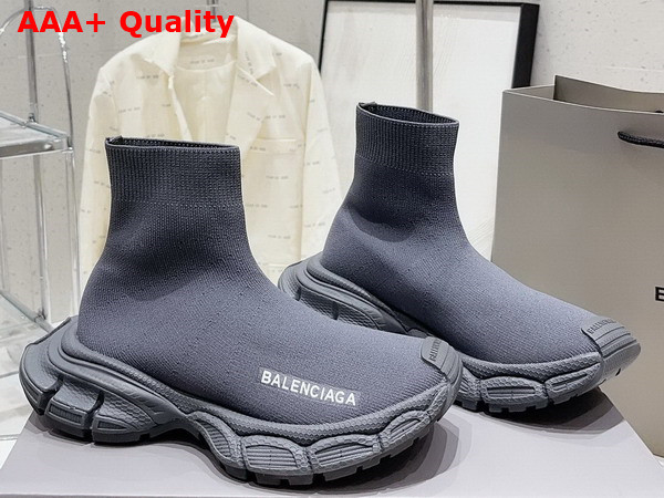 Balenciaga Speed Recycled Knit Sneaker in Black Replica