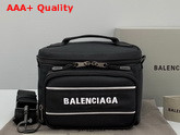 Balenciaga Sport Camera Bag in Black Recycled Nylon Replica