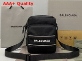 Balenciaga Sport Messenger Bag in Black Recycled Nylon Replica