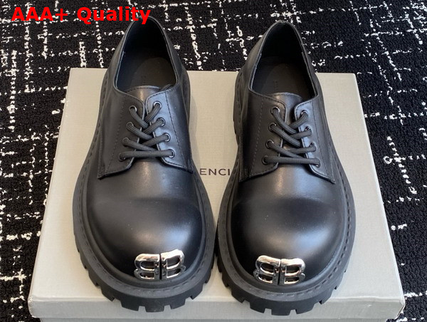 Balenciaga Stomper Derby in Black Soft Bullskin Replica