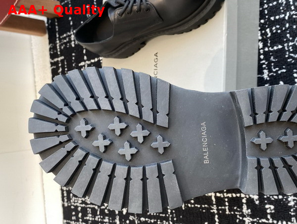Balenciaga Stomper Derby in Black Soft Bullskin Replica