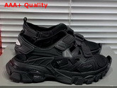 Balenciaga Track Sandal in Black Neoprene and Rubber Replica