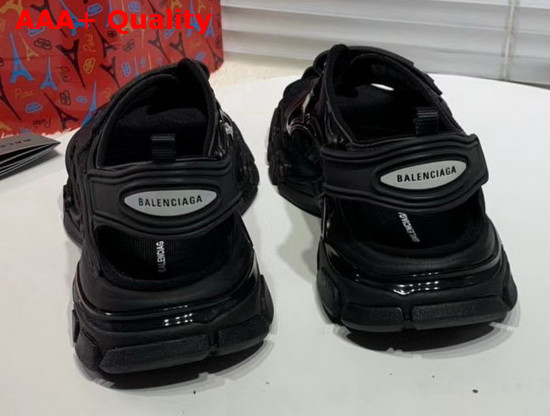 Balenciaga Track Sandal in Black Neoprene and Rubber Replica