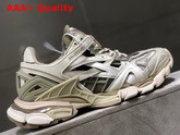 Balenciaga Track2 Sneaker in Beige Neoprene and Rubber Replica