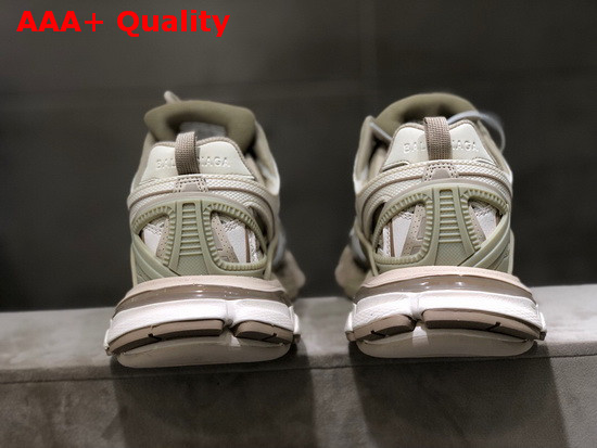 Balenciaga Track2 Sneaker in Beige Neoprene and Rubber Replica
