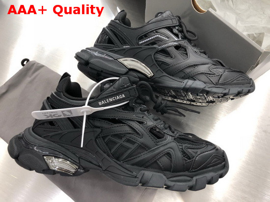 Balenciaga Track2 Sneaker in Black Neoprene and Rubber Replica