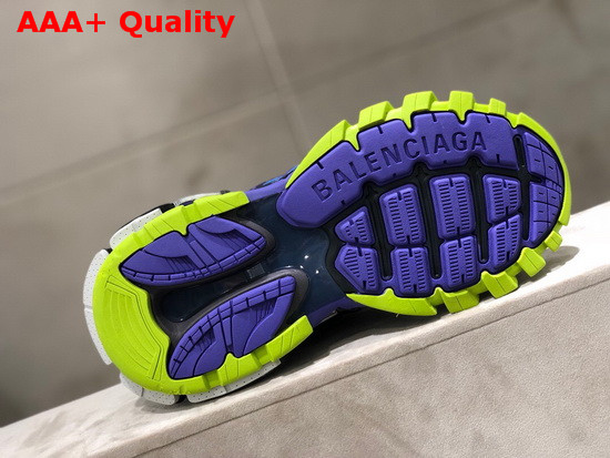 Balenciaga Track2 Sneaker in Blue and Grey Neoprene and Rubber Replica