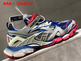 Balenciaga Track2 Sneaker in Grey and Blue Neoprene and Rubber Replica