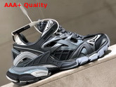 Balenciaga Track2 Sneaker in Grey and White Neoprene and Rubber Replica