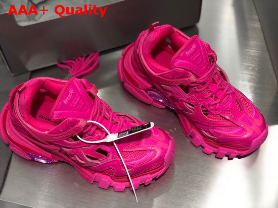 Balenciaga Track2 Sneaker in Rose Neoprene and Rubber Replica