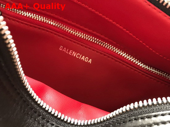 Balenciaga Triangle Duffle S Black Calfskin Replica