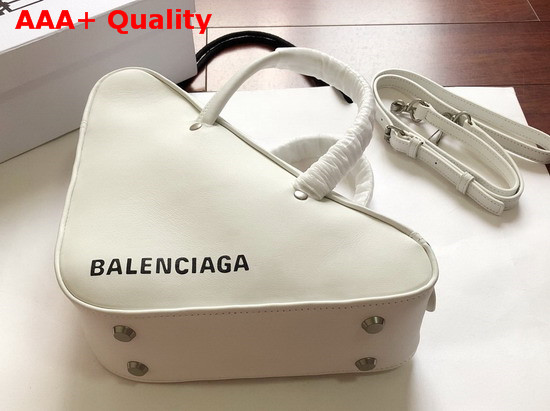 Balenciaga Triangle Duffle S White Calfskin Replica