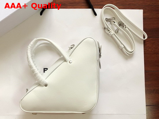 Balenciaga Triangle Duffle S White Calfskin Replica