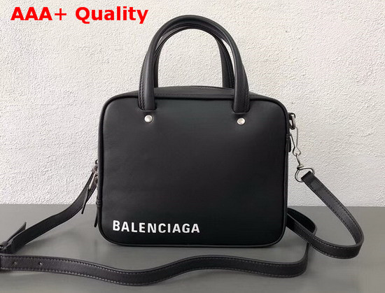 Balenciaga Triangle Square XS Black Calfskin Replica