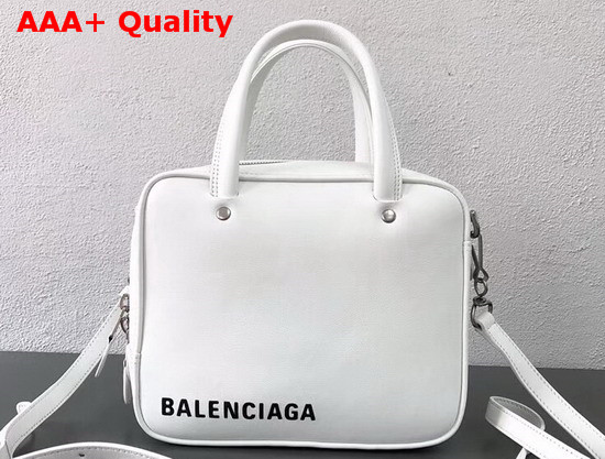 Balenciaga Triangle Square XS White Calfskin Replica