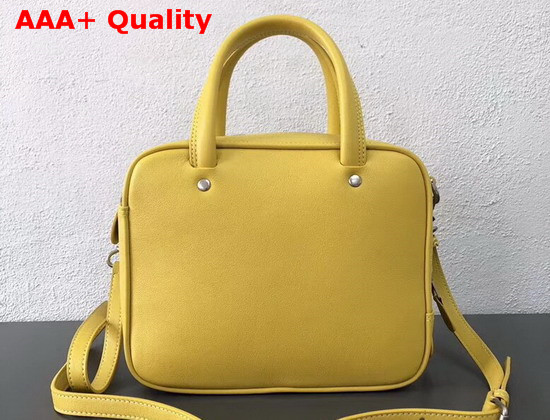 Balenciaga Triangle Square XS Yellow Calfskin Replica