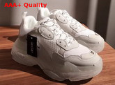 Balenciaga Triple S Clear Sole Trainers in White Replica