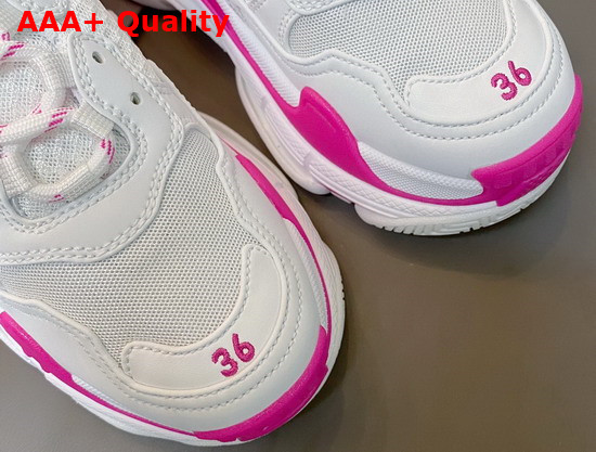 Balenciaga Triple S Sneaker Fluo Pink White Replica