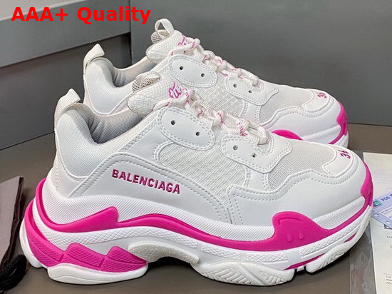 Balenciaga Triple S Sneaker Fluo Pink White Replica