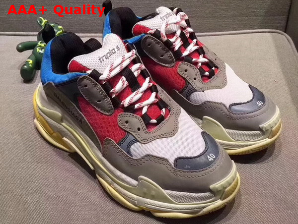 Balenciaga Triple S Trainer Oversize Multimaterial Sneakers with Quilted Effect Replica