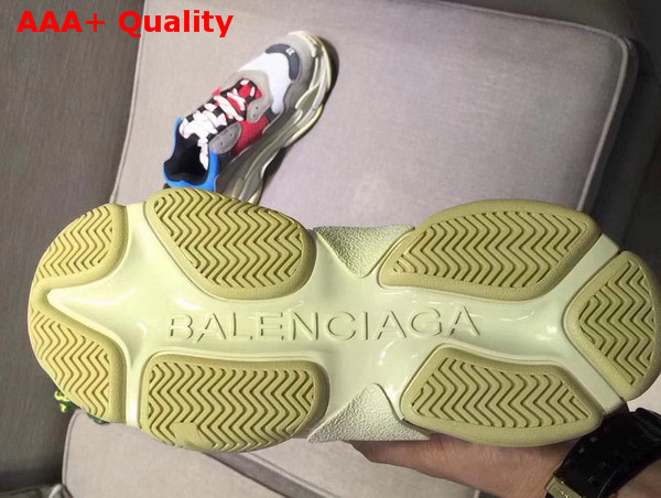 Balenciaga Triple S Trainer Oversize Multimaterial Sneakers with Quilted Effect Replica