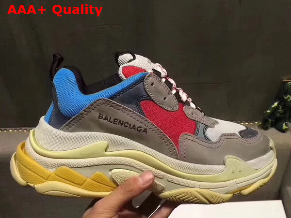 Balenciaga Triple S Trainer Oversize Multimaterial Sneakers with Quilted Effect Replica