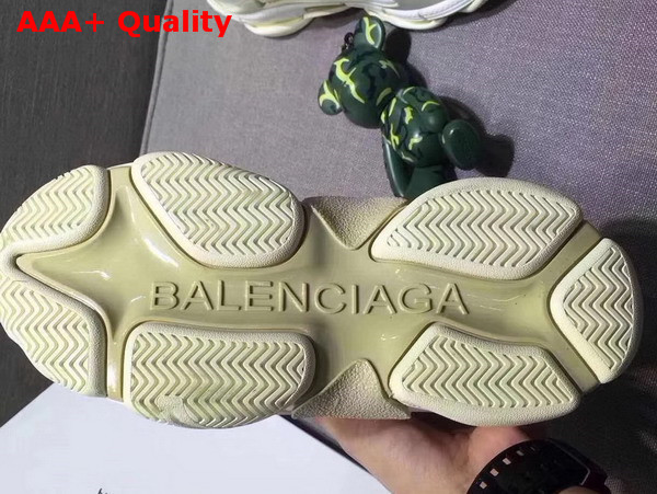 Balenciaga Triple S Trainer in White Oversize Multimaterial Sneakers with Quilted Effect Replica