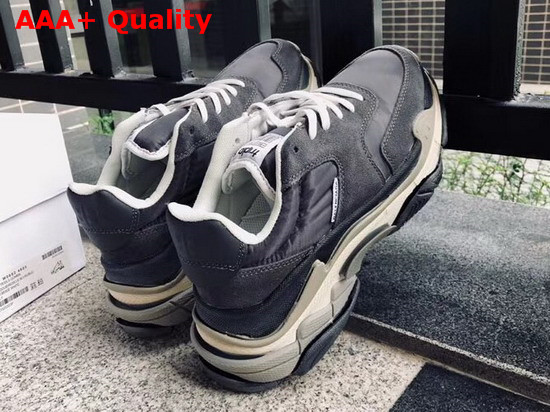 Balenciaga Triple S Trainers with Quilted Effect Black Replica