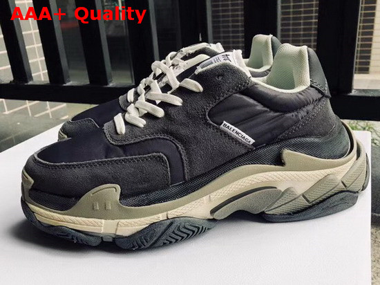 Balenciaga Triple S Trainers with Quilted Effect Black Replica