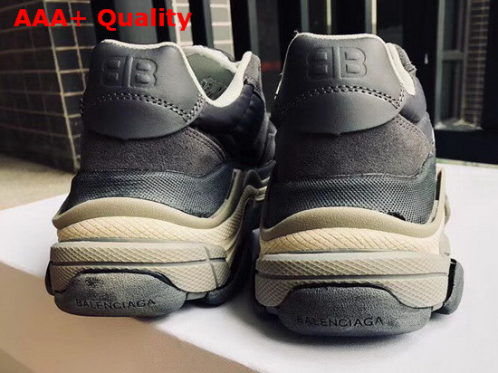 Balenciaga Triple S Trainers with Quilted Effect Black Replica