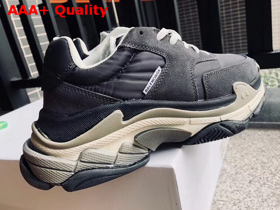 Balenciaga Triple S Trainers with Quilted Effect Black Replica