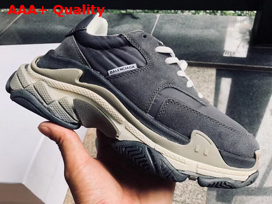 Balenciaga Triple S Trainers with Quilted Effect Black Replica