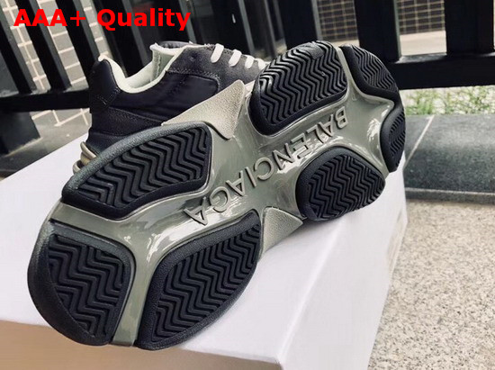 Balenciaga Triple S Trainers with Quilted Effect Black Replica