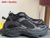 Balenciaga Triple S2 Sneaker in Black and Dark Grey Polyurethane and Polyester Replica