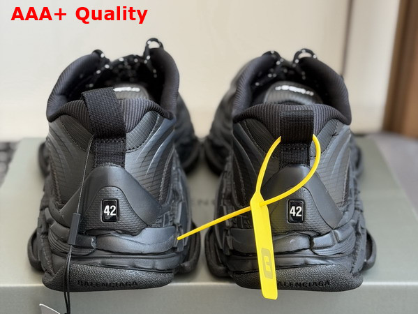 Balenciaga Triple S2 Sneaker in Black and Dark Grey Polyurethane and Polyester Replica