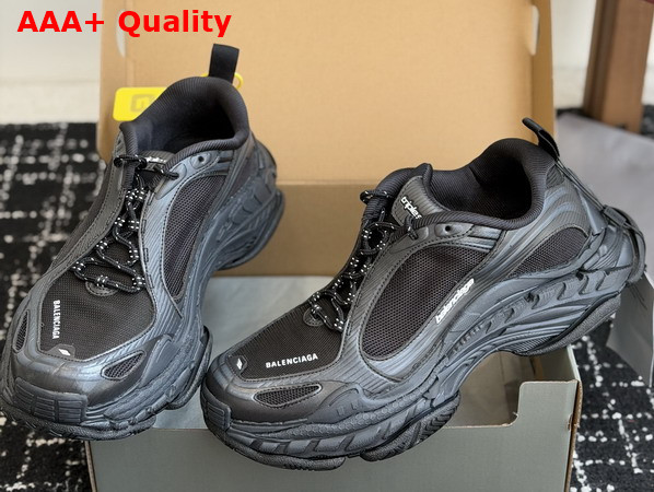 Balenciaga Triple S2 Sneaker in Black and Dark Grey Polyurethane and Polyester Replica
