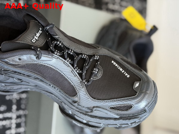 Balenciaga Triple S2 Sneaker in Black and Dark Grey Polyurethane and Polyester Replica