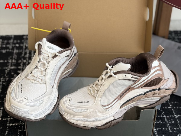 Balenciaga Triple S2 Sneaker in Brown and Beige Polyurethane and Polyester Replica