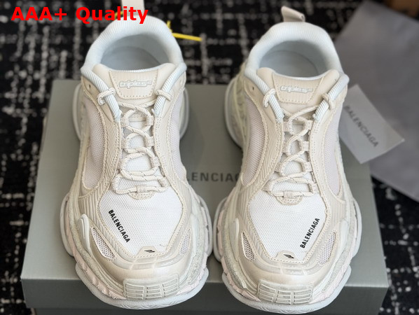 Balenciaga Triple S2 Sneaker in Eggshell Polyurethane and Polyester Replica