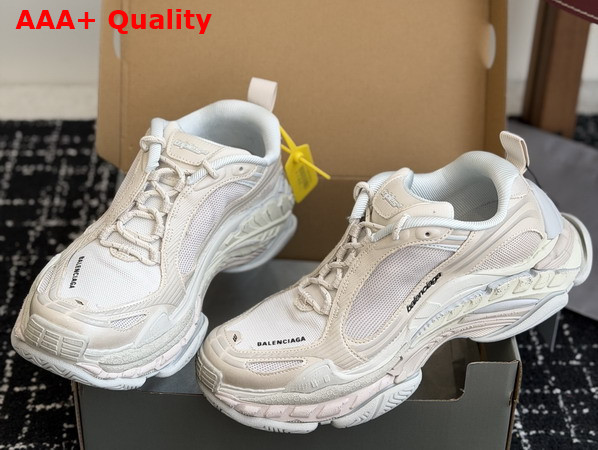 Balenciaga Triple S2 Sneaker in Eggshell Polyurethane and Polyester Replica