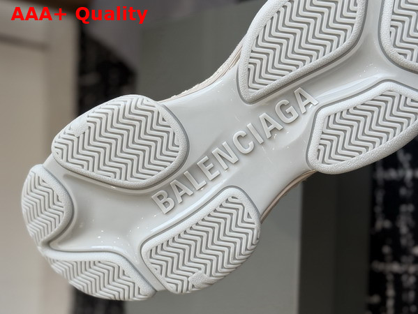 Balenciaga Triple S2 Sneaker in Eggshell Polyurethane and Polyester Replica
