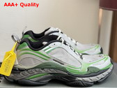 Balenciaga Triple S2 Sneaker in Grey and Green Polyurethane and Polyester Replica
