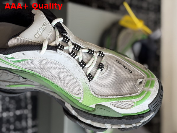Balenciaga Triple S2 Sneaker in Grey and Green Polyurethane and Polyester Replica