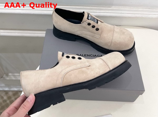 Balenciaga Truck Derby in Beige Split Calfskin Replica