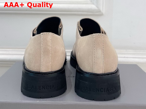Balenciaga Truck Derby in Beige Split Calfskin Replica